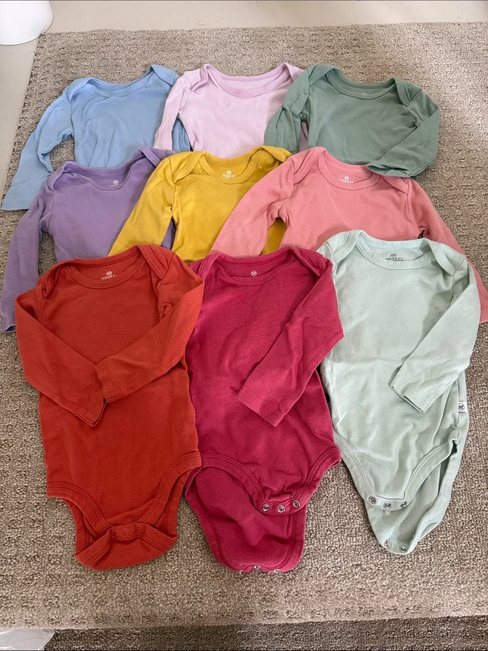 Honest Baby Long Sleeve Bodysuits